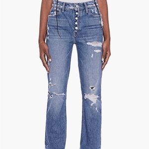 MOTHER The Mid Rise Fly Cut Dazzler Ankle